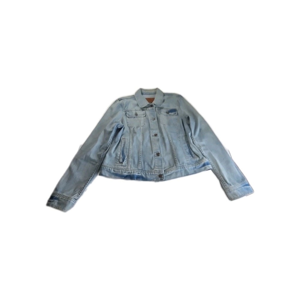 LRL Lauren Jeans Co Ralph Lauren LIGHT  Blue Jean Denim Jacket Size X-Large
